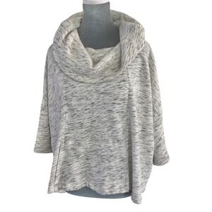 LOFT Women's‎ Marled Cowl Neck Pullover Sweatshirt L XL